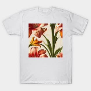 Daylily Rustic Vintage Botanical Floral T-Shirt